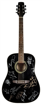Johnny Cash Tribute Signed Guitar  Signed by 15 Celebrities from Johnny Cash Tribute Concert (PSA/DNA)